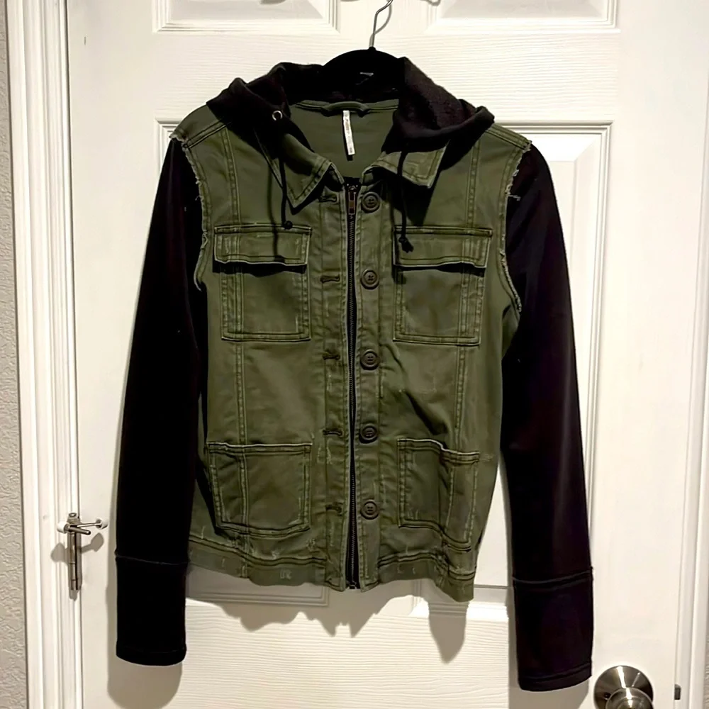 Free People Sweatshirt Jacket - Picture 1 of 3